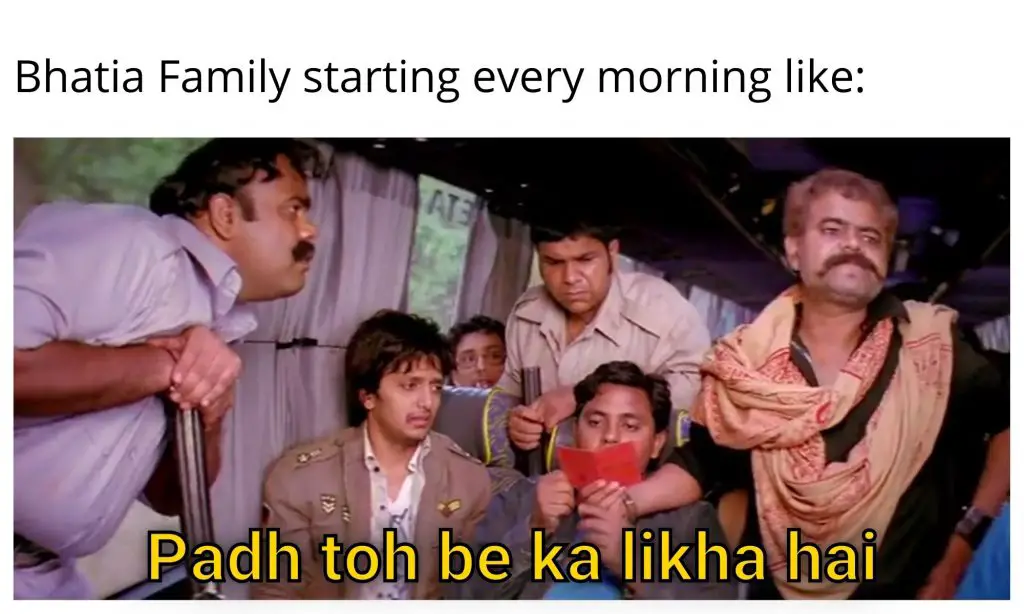 A normal family starting their day