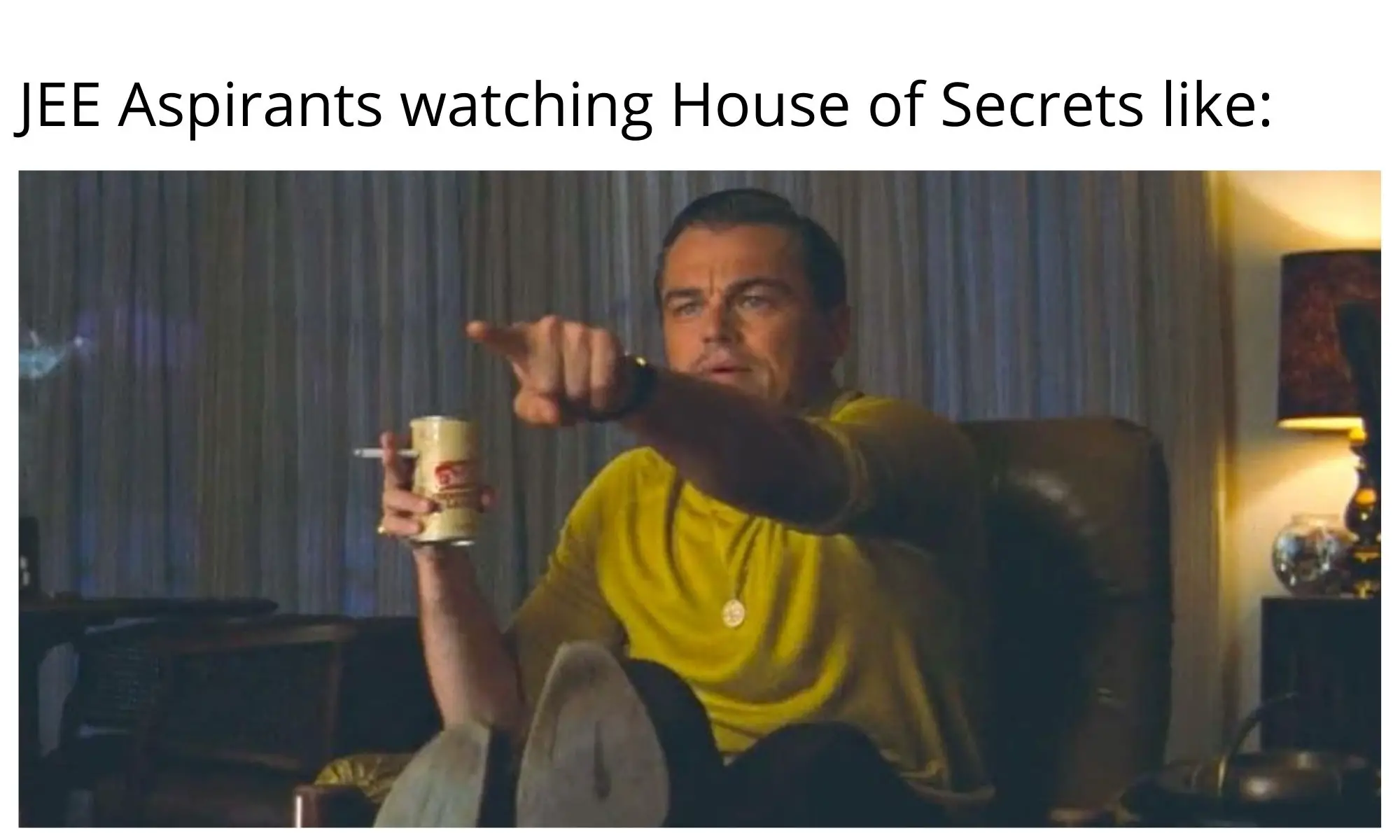 JEE Aspirants meme on House of secrets suicide