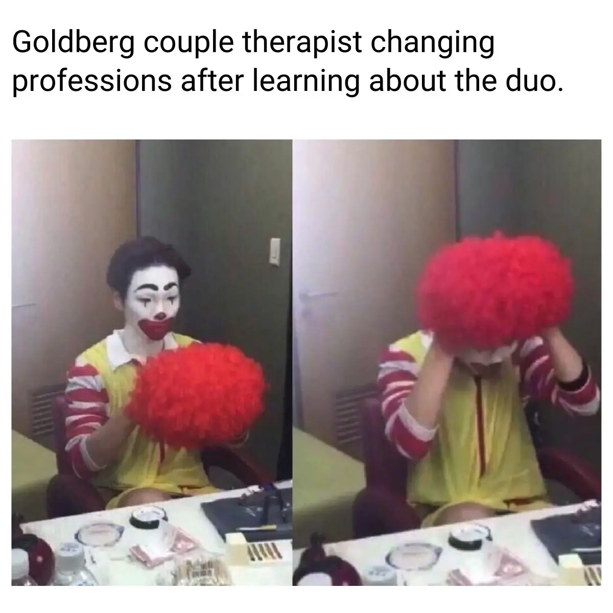 Joe Goldberg and Love Quinn meme on You season 3 therapist