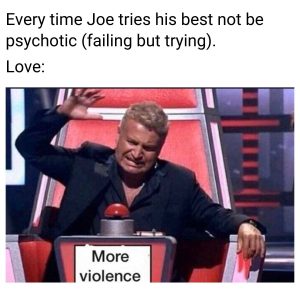 Love and Joe meme on You season 3