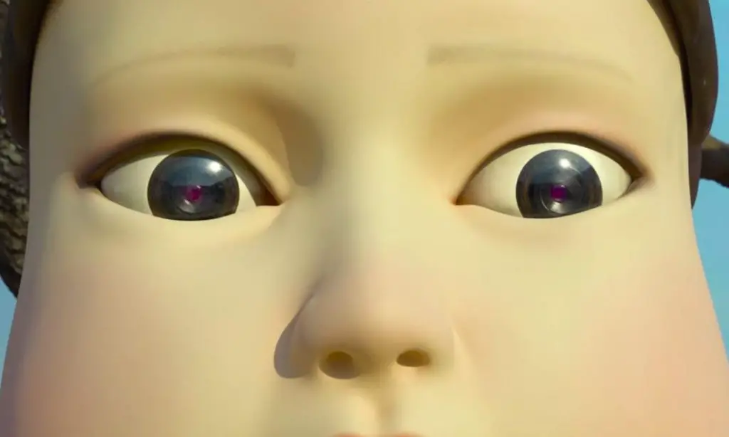 Squid Game Meme Template on Doll Eyes