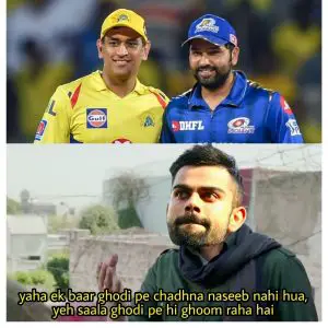 Virat Kohli Meme on IPL Final CSK vs KKR