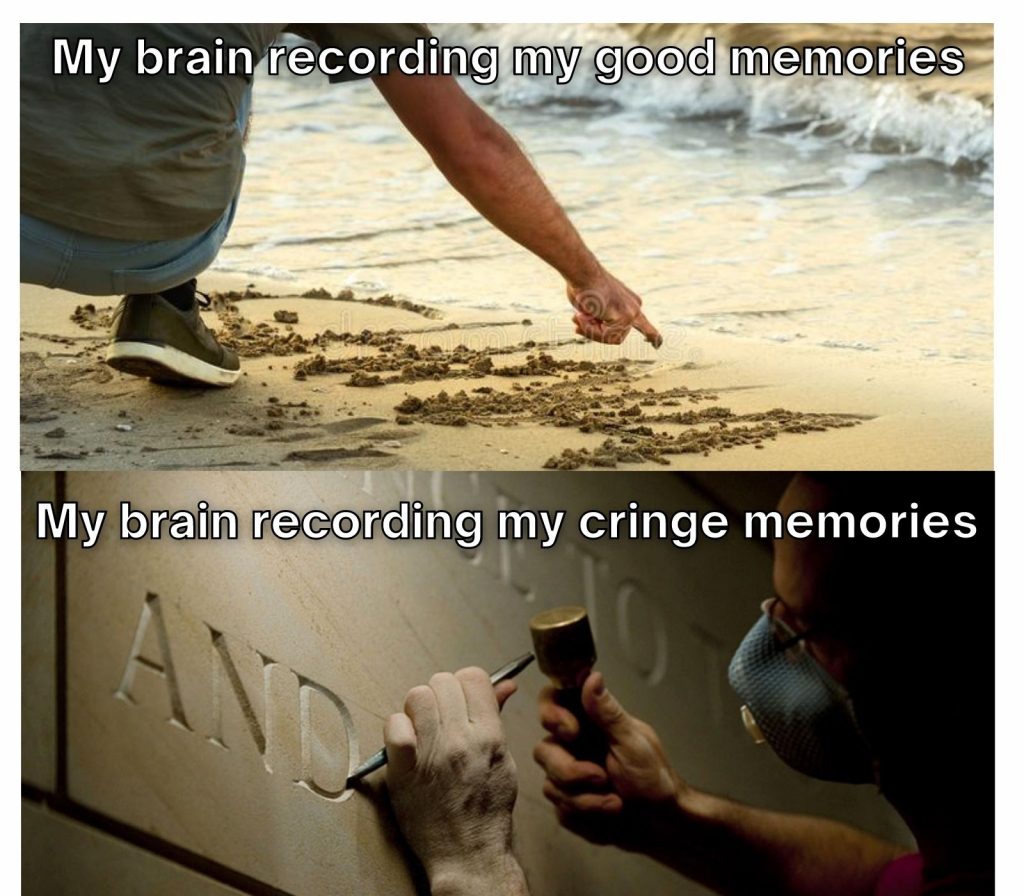 My brain recording memories
