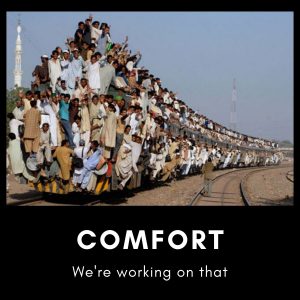 Comfort Meme on train crowd