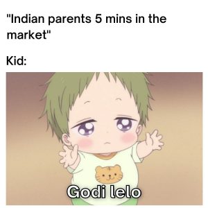 Godi Lelo Meme on Indian Kid