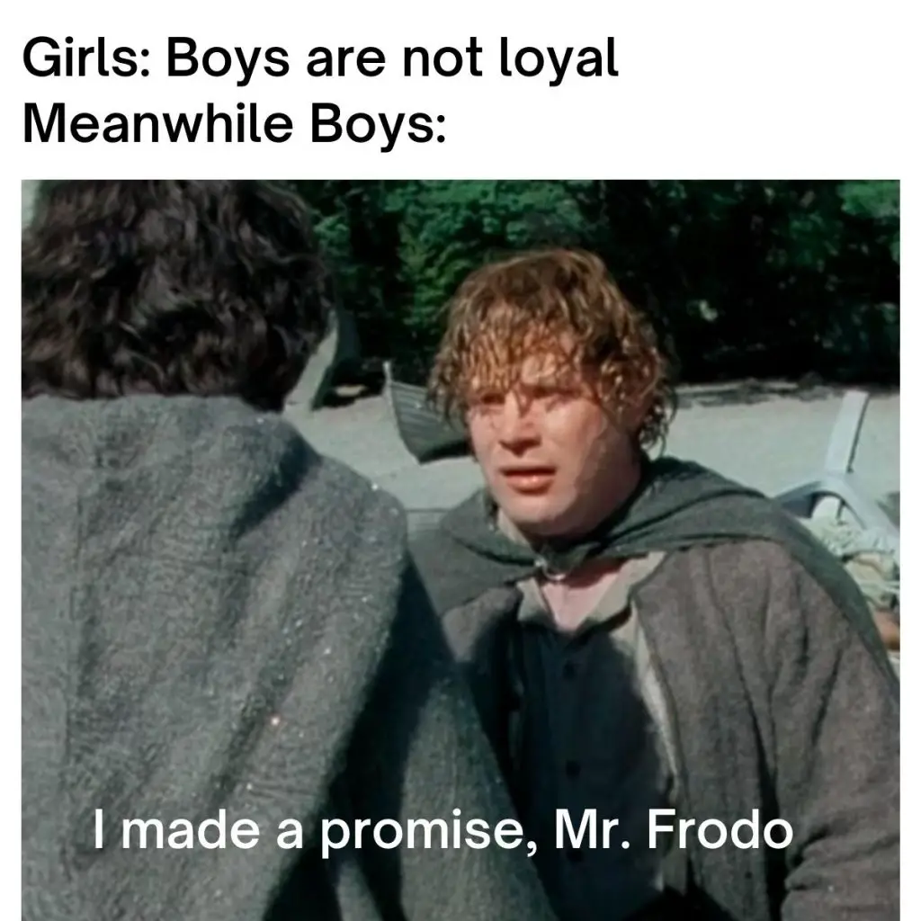 I made a promise, Mr Frodo