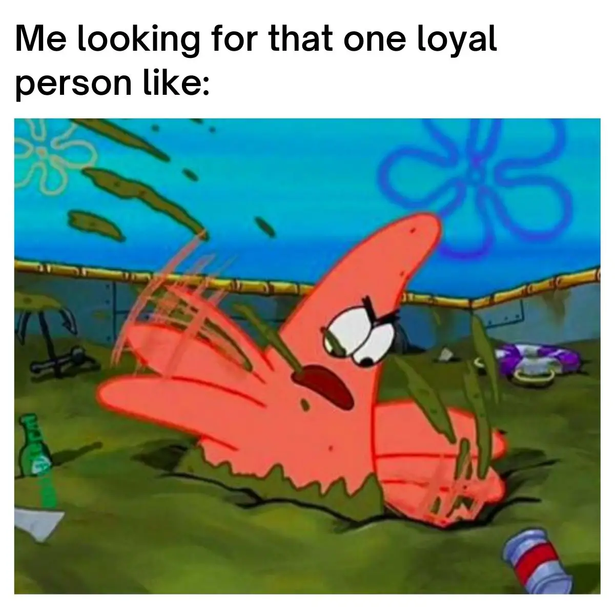 Loyalty meme on Digging Patrick