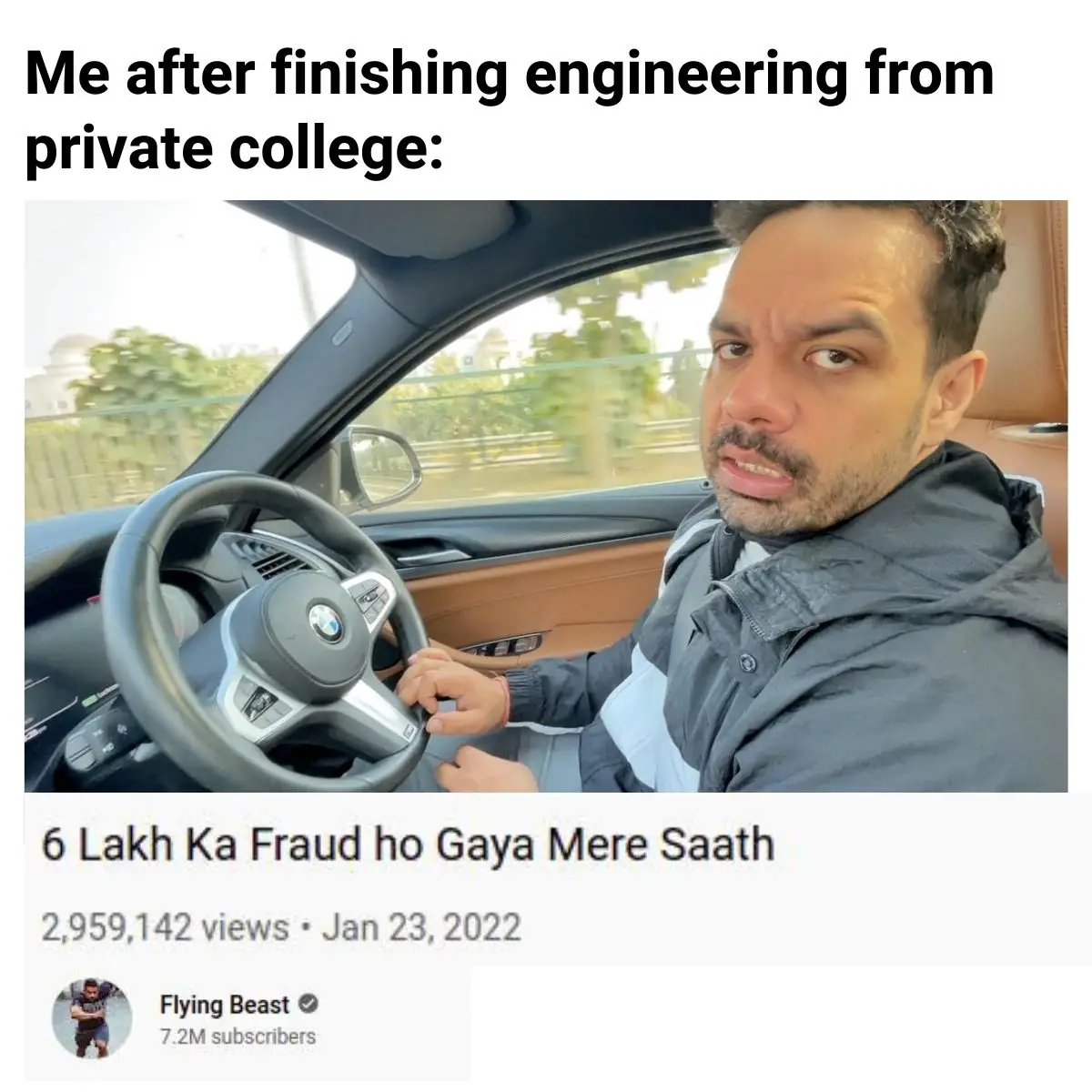 6 lakh ka fraud ho gaya mere sath meme on engineering college