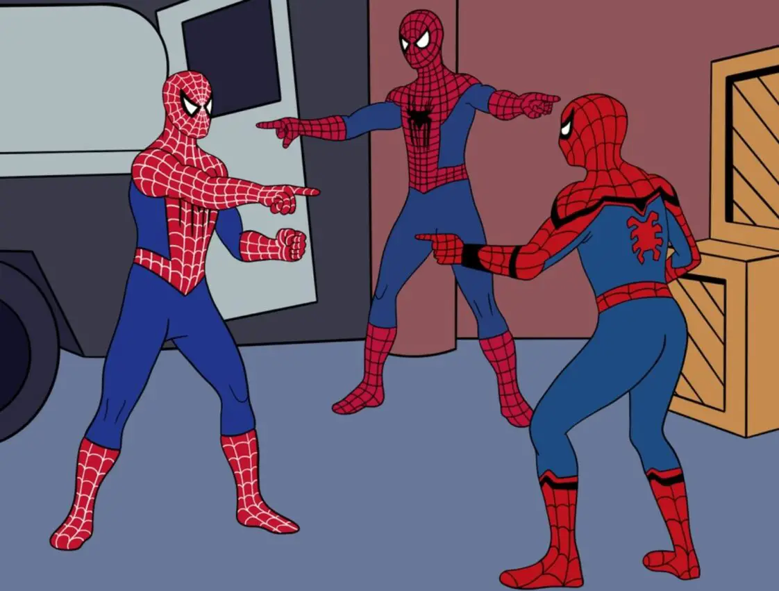 Spiderman Pointing Meme Template HumorNama