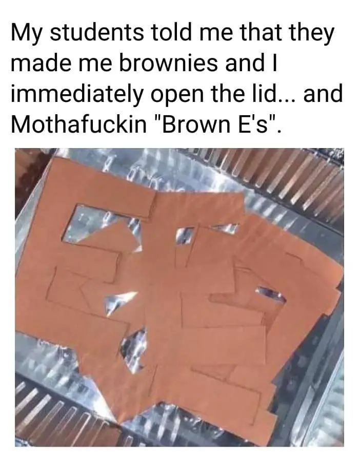 April Fools' Meme on Brownies