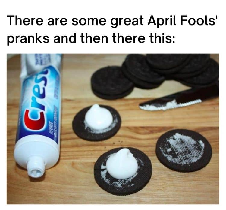April Fools Prank Meme on Oreo