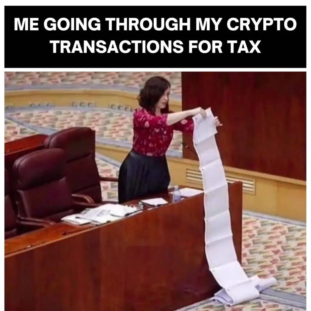 Crypto Meme On Tax