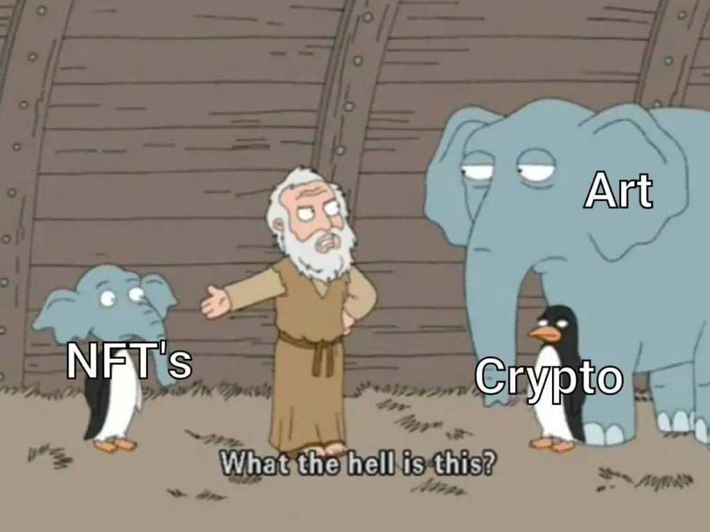 Funny Crypto Meme on NFT
