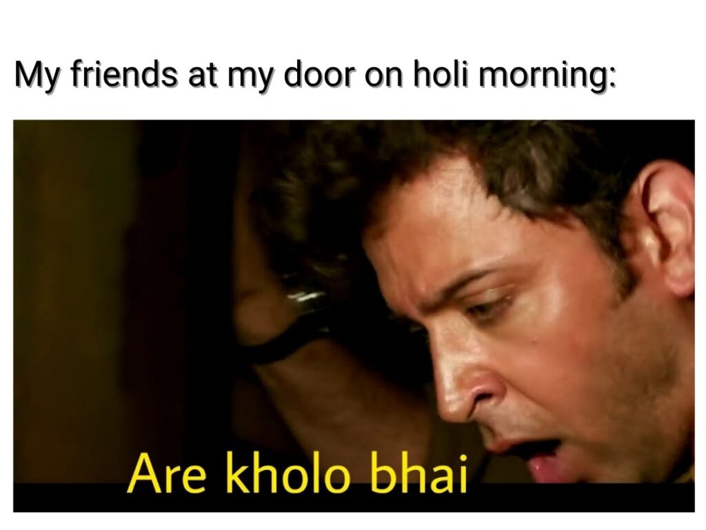 Holi Morning Meme