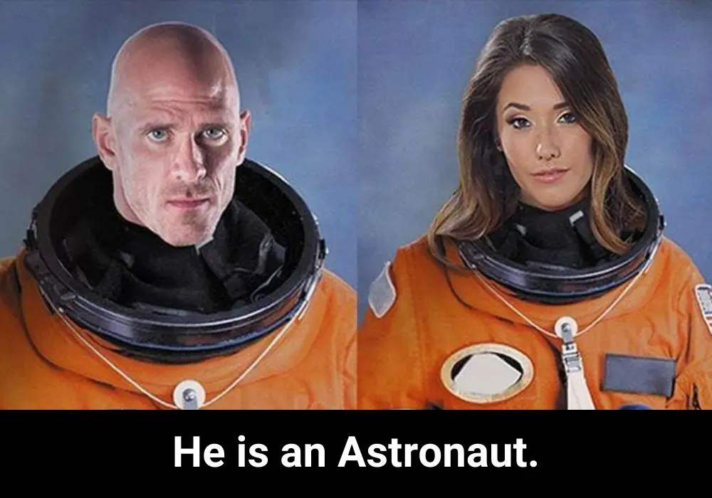 Johnny Sins Meme on Astronaut