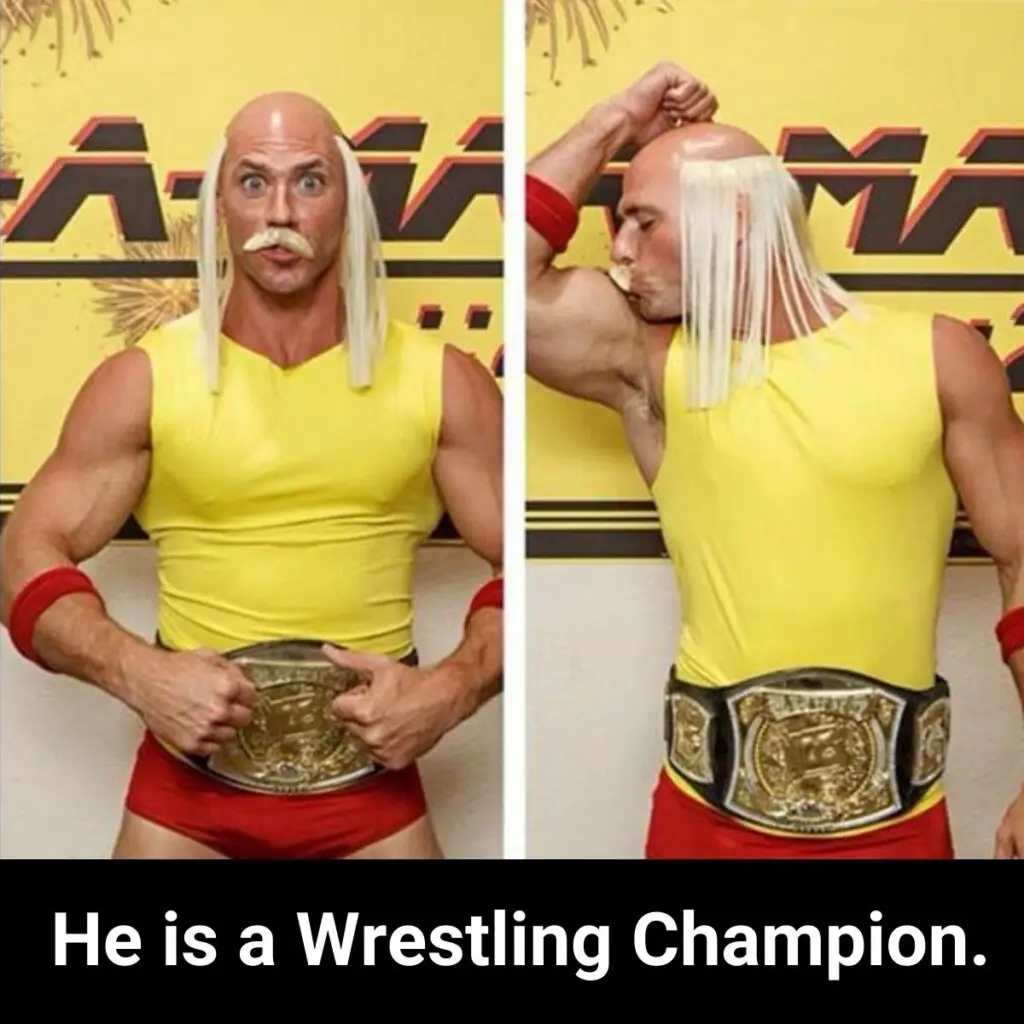 Johnny Sins Meme on Wrestling Champion