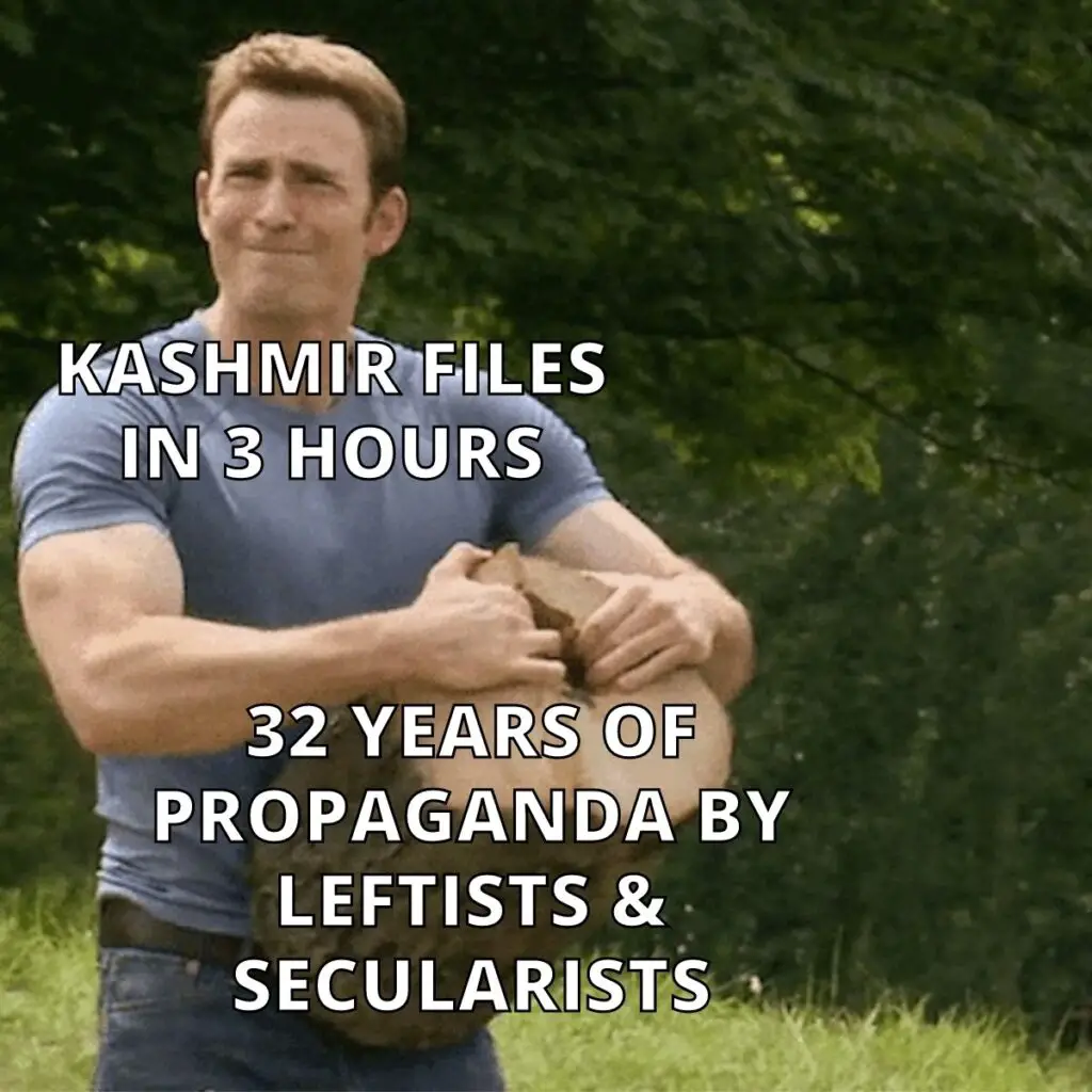 Kashmir Files Meme Ft. Captain America