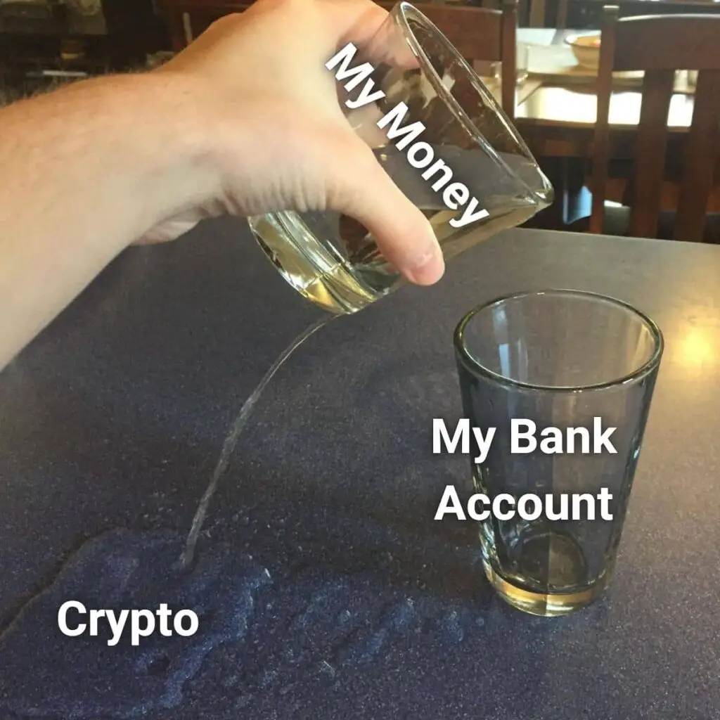 Money Meme on Crypto & Bank Account