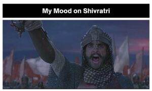 Shivratri meme on Bajirao