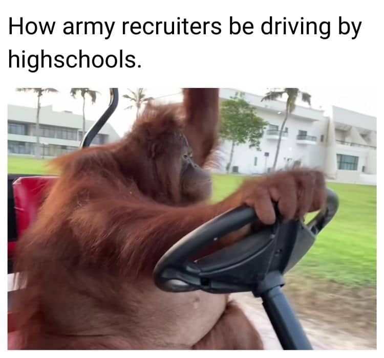 Army Recruiter Meme on High School Senior