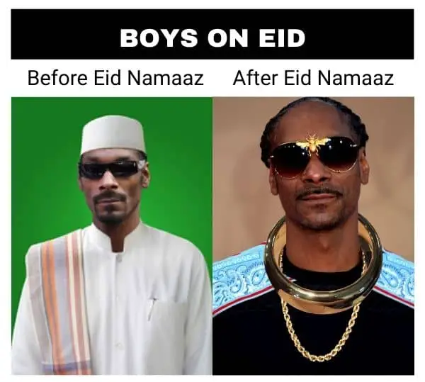 Before vs After Eid Meme