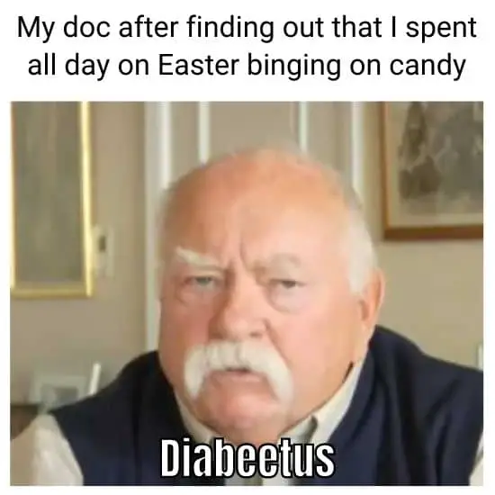 Diabeetus meme on Easter