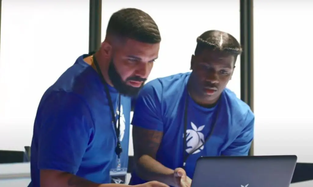 Drake Helps Lil Yachty With Laptop Meme Template