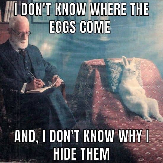 Easter Bunny Confession Meme
