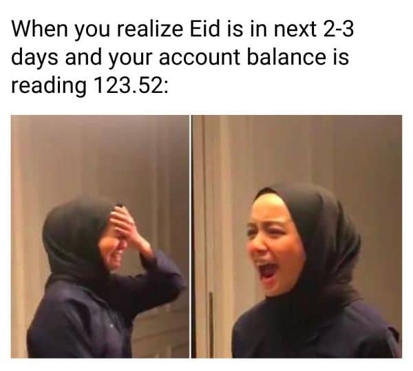 Eid Account Balance Meme