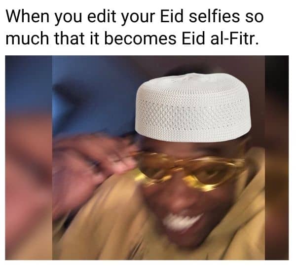 Eid Al Fitr Meme on Selfie