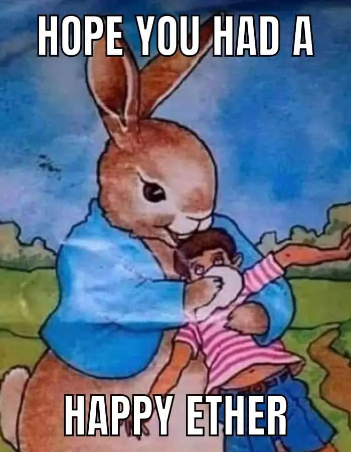 Ether Bunny Meme on Easter