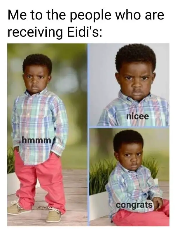 Funny Eidi Meme on Kid