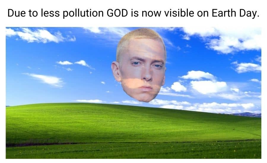 God is visible on Earth Day