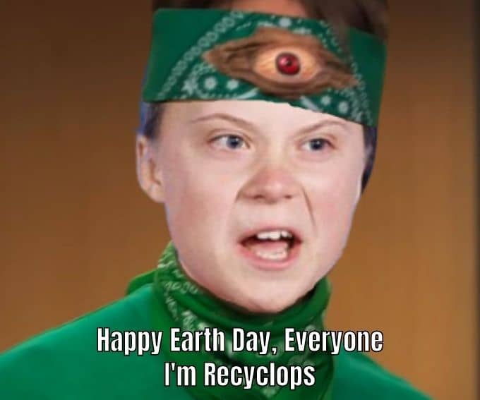 Happy Earth Day Meme on Greta