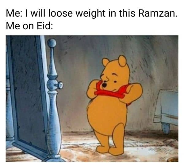 Happy Eid Meme on Ramzan weightloss