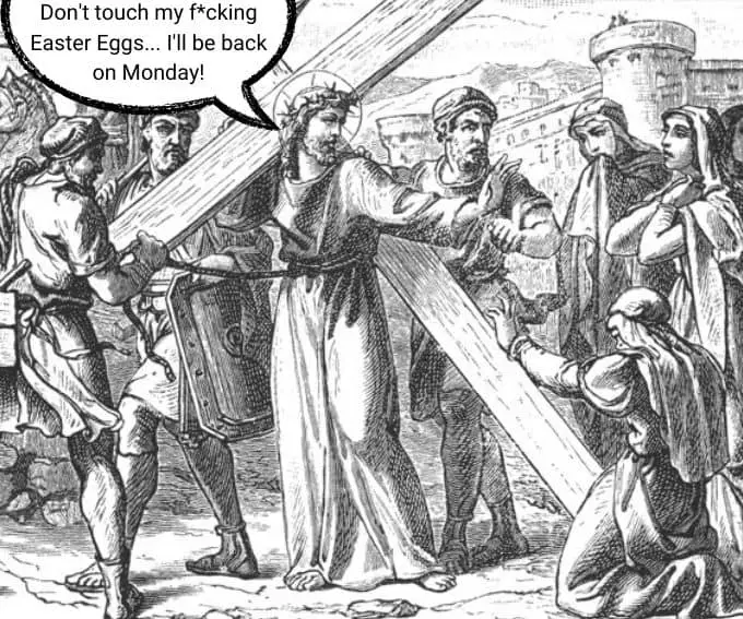 Religious Easter Meme on Jesus Crucifixion