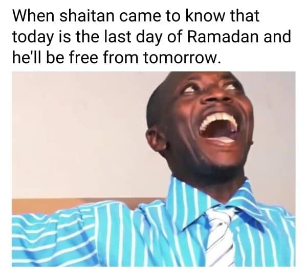 Shaitan Meme on Eid