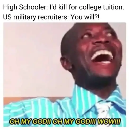 US military recruiter meme