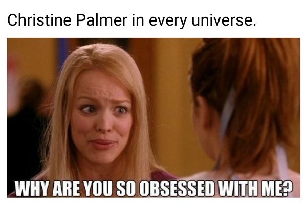 Christine Palmer meme on Dr Strange 2