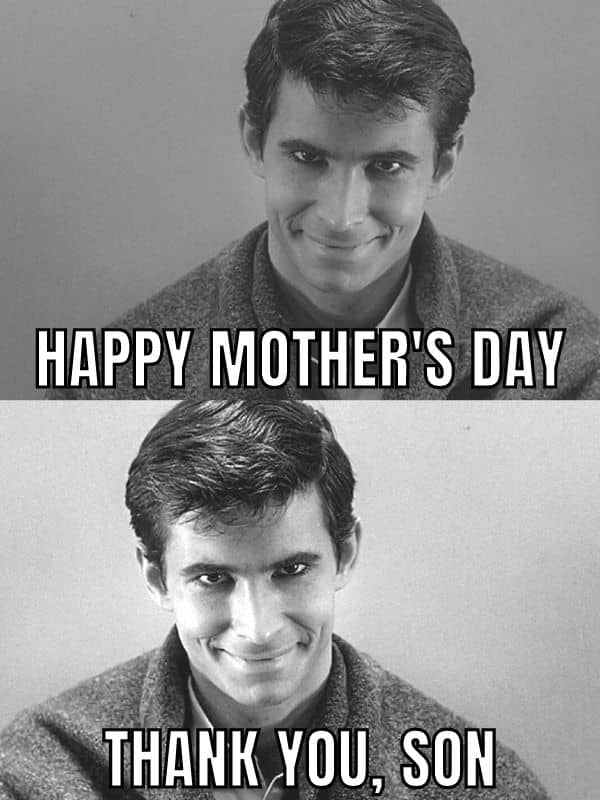 Cringe Mothers Day Meme on Norman Bates