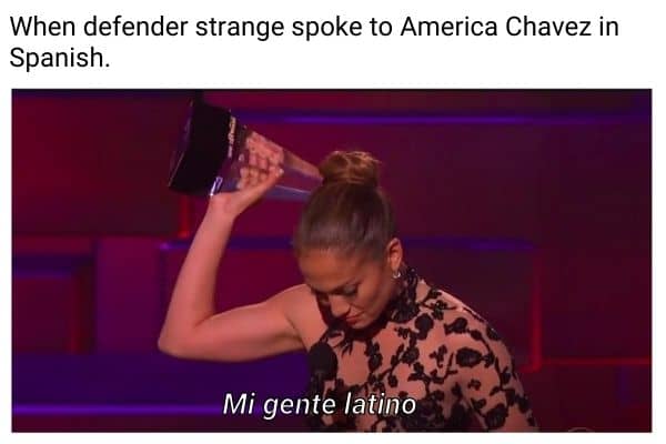 Defender Strange Meme on Latina