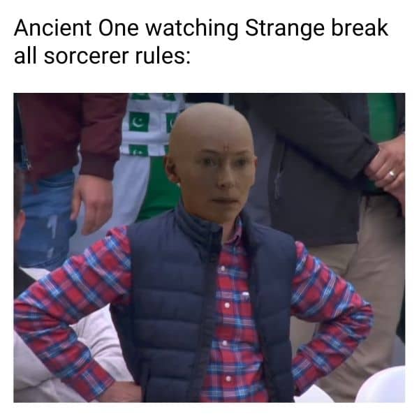 Doctor Strange 2 meme on Ancient one