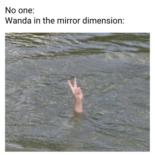 Doctor Strange 2 meme on Wanda Mirror Dimension