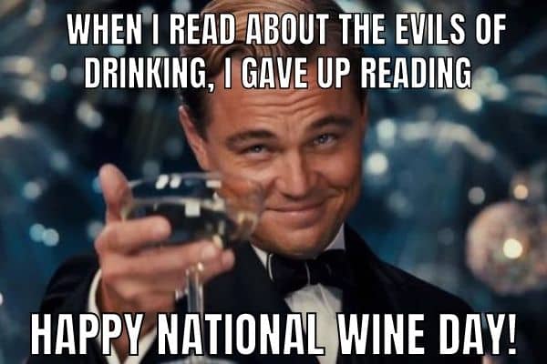 Drinking Meme on Wine Day