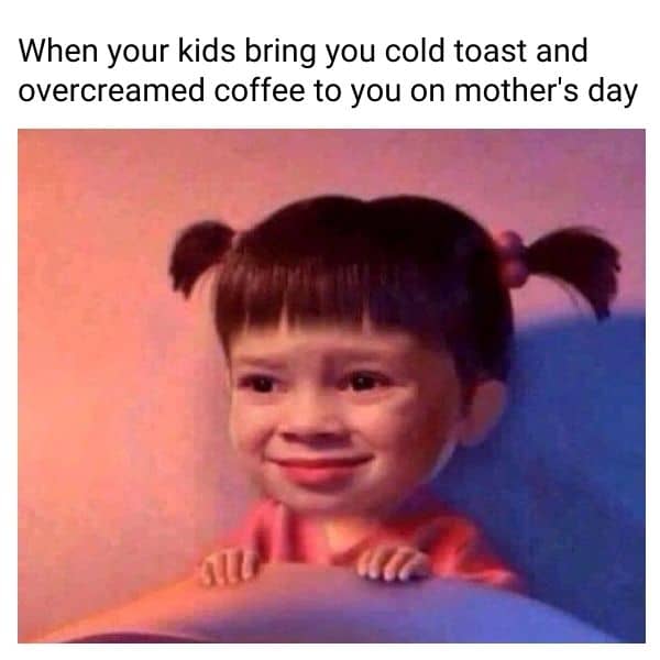 Funny Mothers Day Meme on Toast