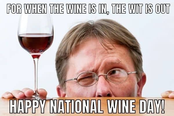 Funny National Wine Say Status