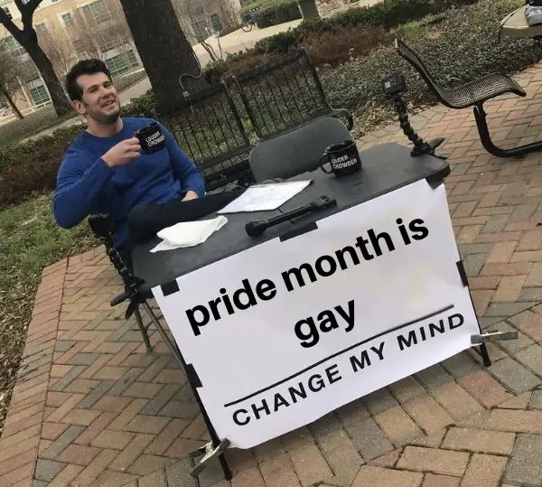 Funny Pride Month Meme on Gay