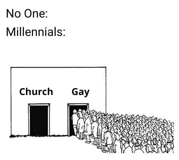 Gay Meme on Church