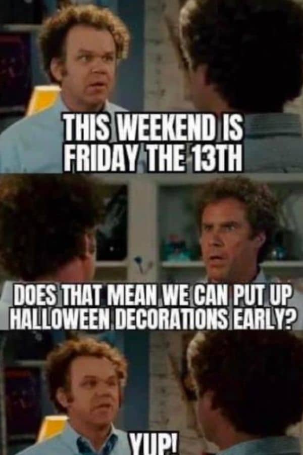 Halloween meme on Friday The 13th