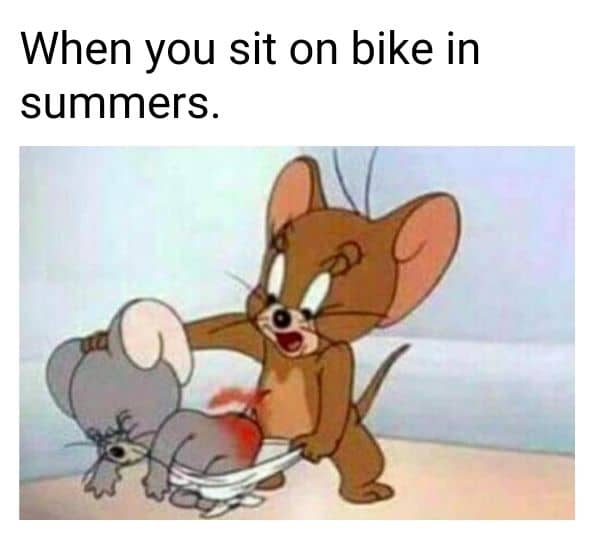 Hot Summer Meme on Bike